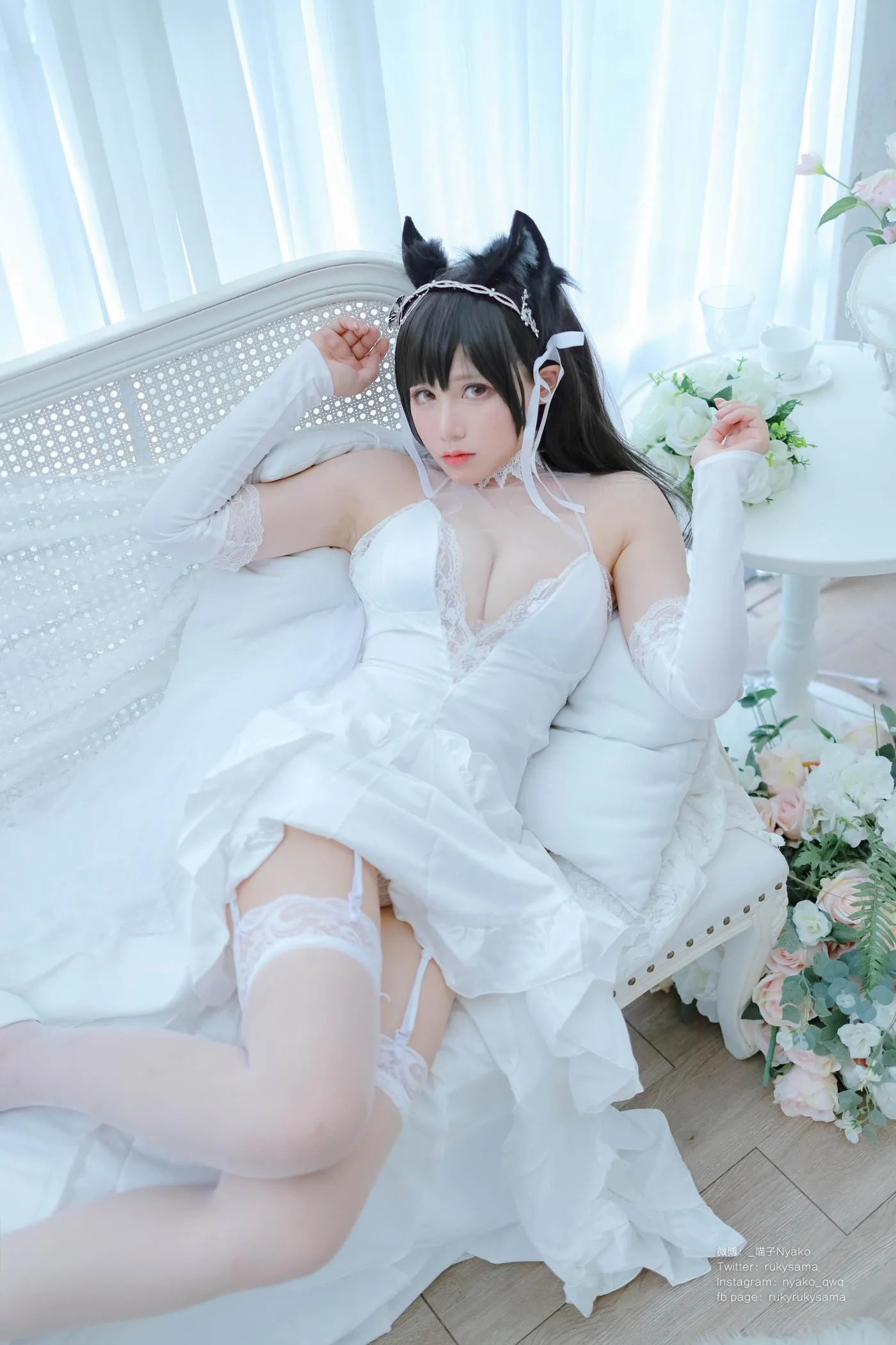 Nyako喵子 – NO.38 爱宕婚纱 [62P]插图5
